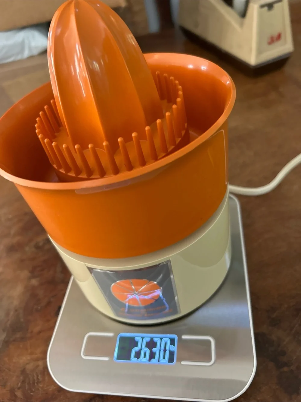 Hamilton Orange and Cream Electric Citrus Juicer